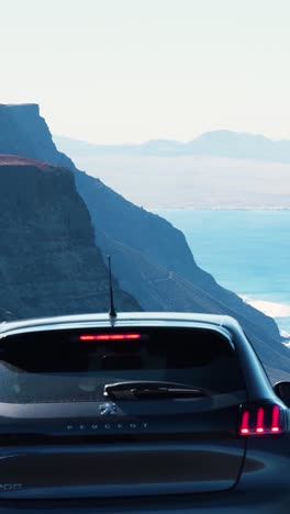 coastal road trip with a car