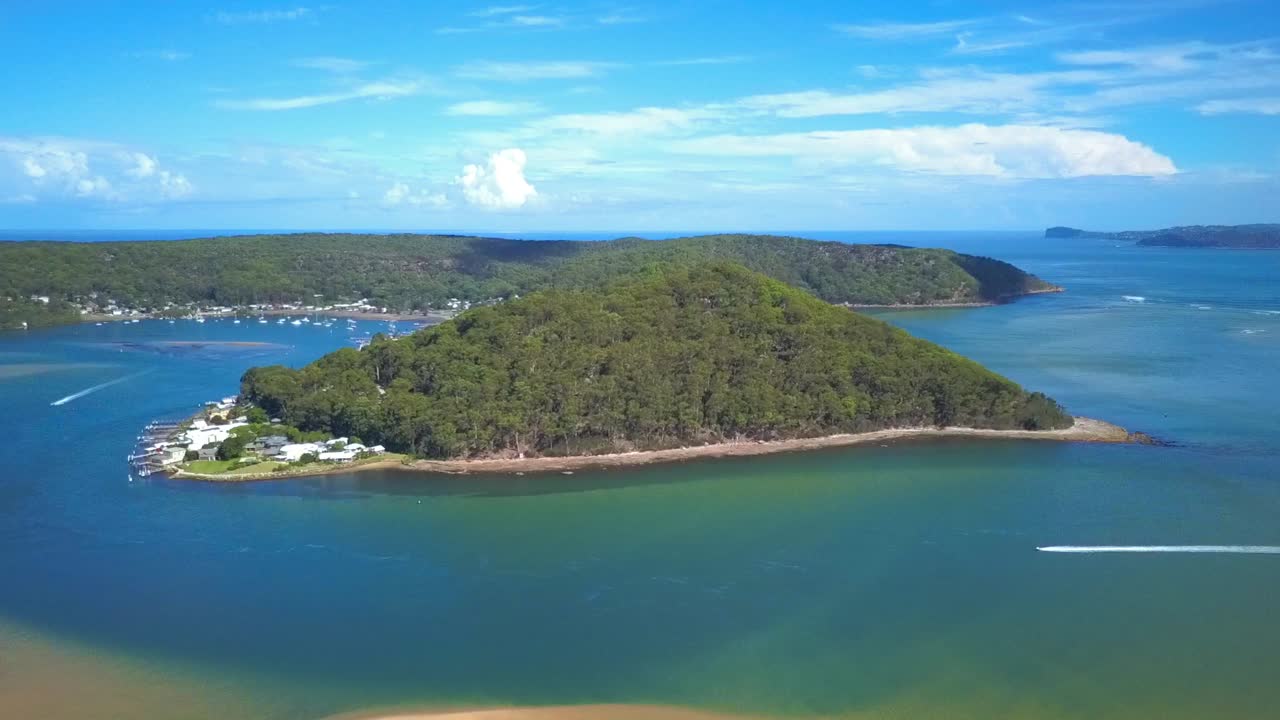 호주 시드니 랜드마크의 멋진 조감도