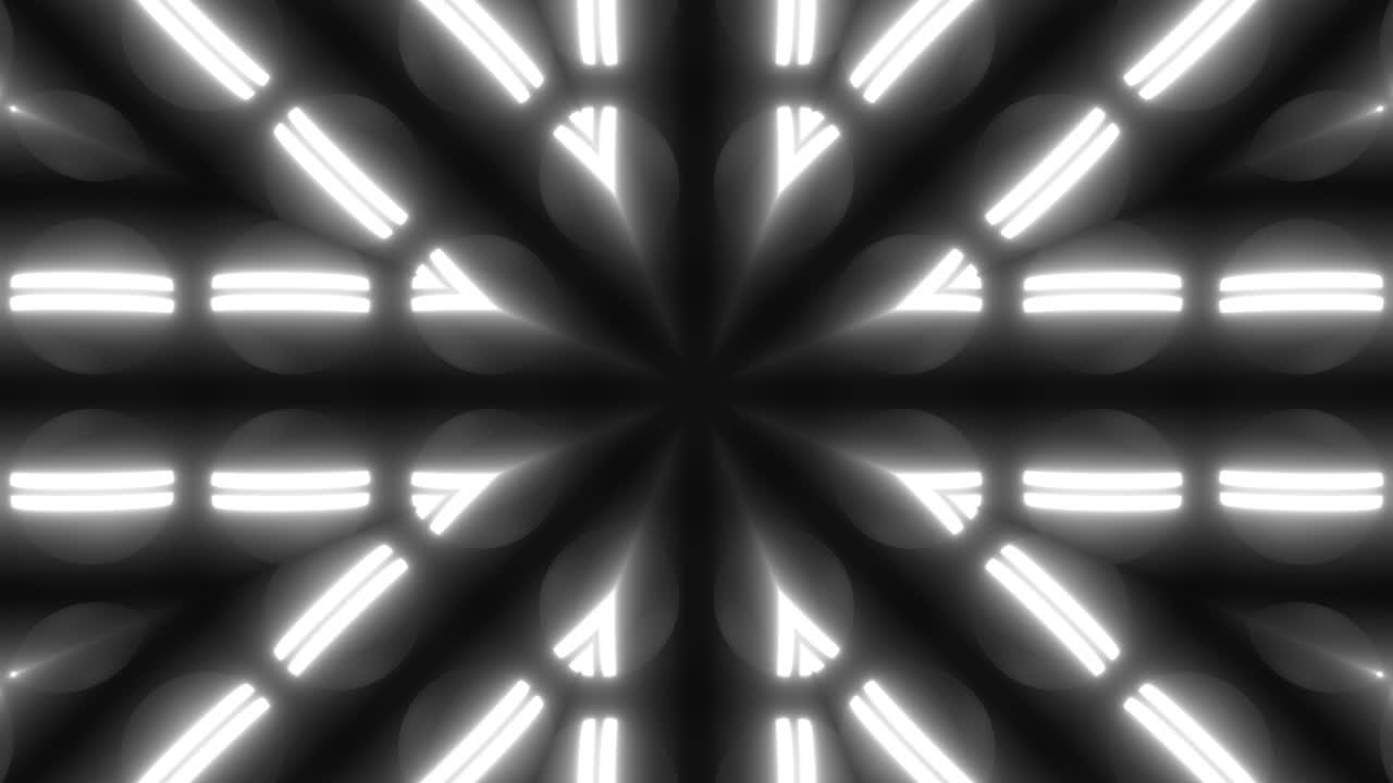 Abstract Neon Mandala Pattern