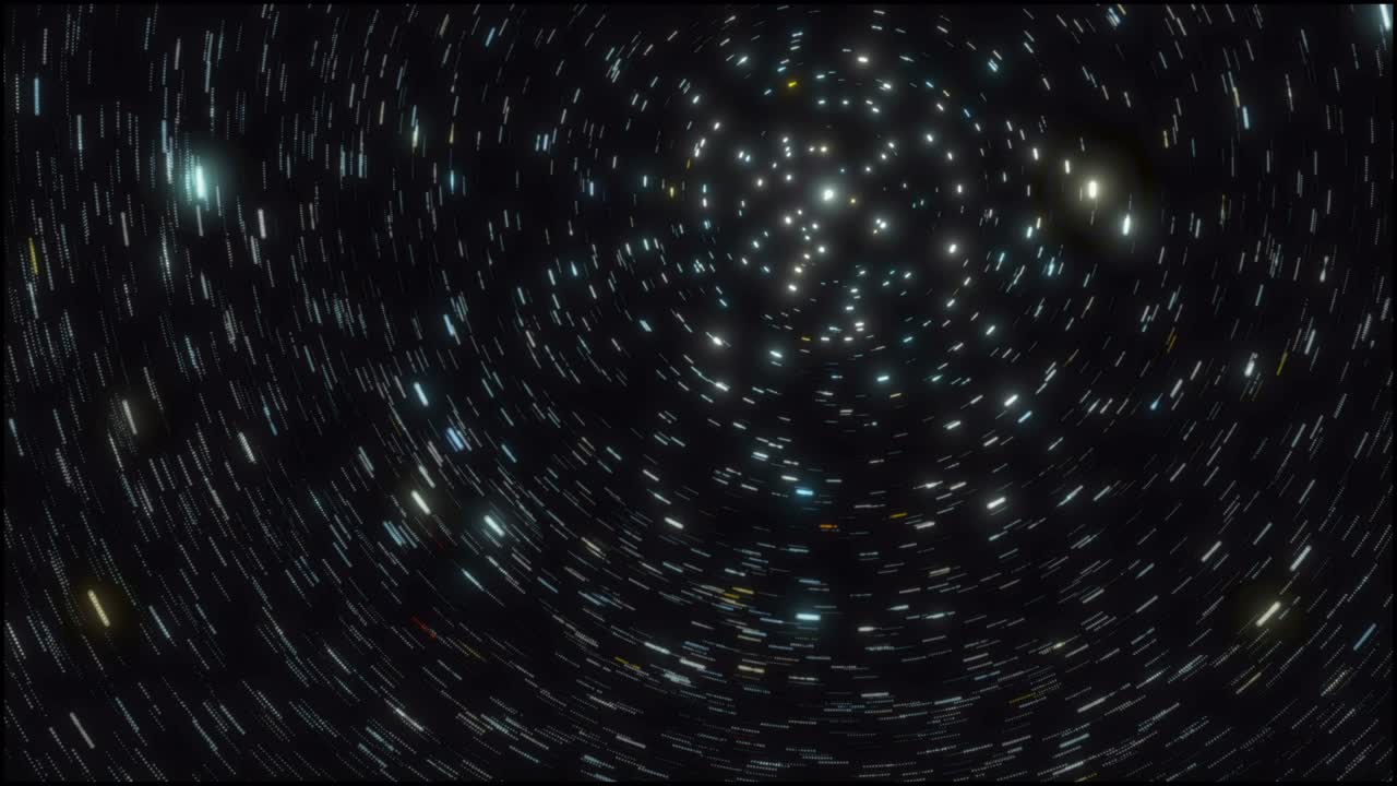 Star trail time-lapse Milky Way galaxy orbiting 4k