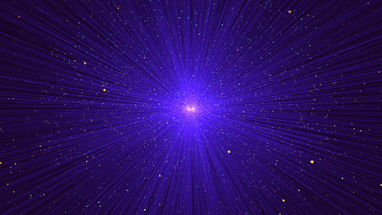 cielo nocturno estrellado con luz brillante centrada fondo púrpura y azul con estrellas y rayas