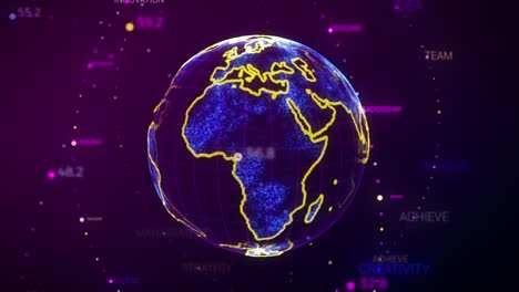 creative business retro world concept