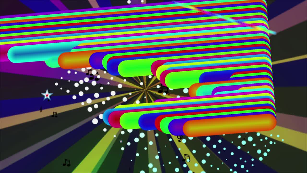 espectro de la música vintage vj bucle