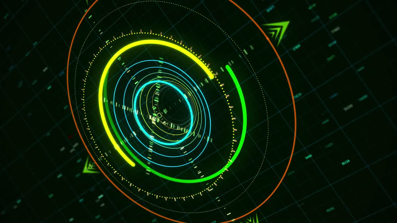 футуристический дисплейный интерфейс