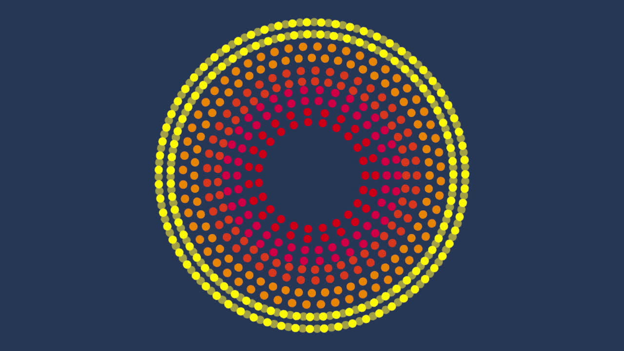 diseño de iconos de círculo, animación de video