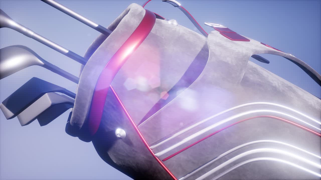 골프 가방 에 있는 골프 푸터