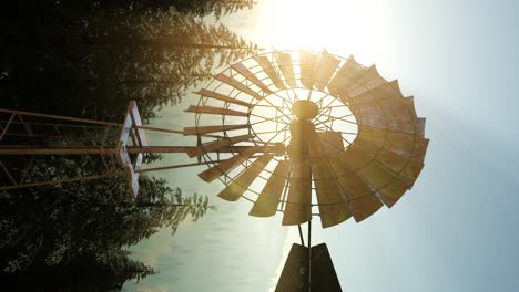 typical old windmill turbine