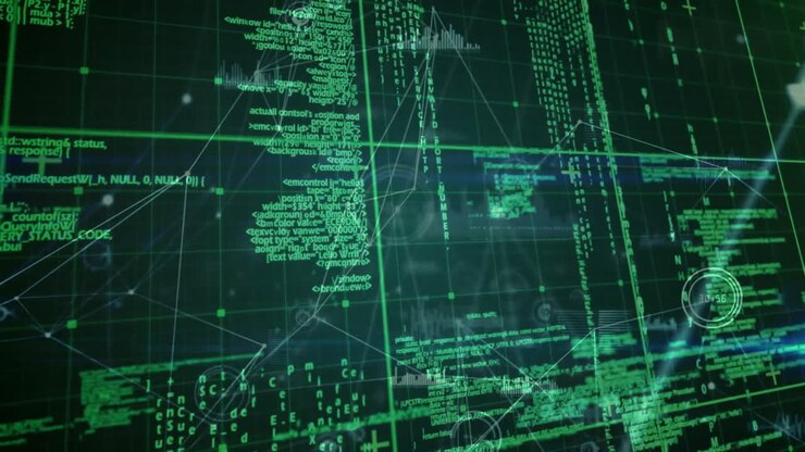 Animation of data processing over network of connections