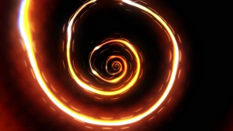 Animación-De-Infinito-Vacío-Espiral-Dorado-Brillante.