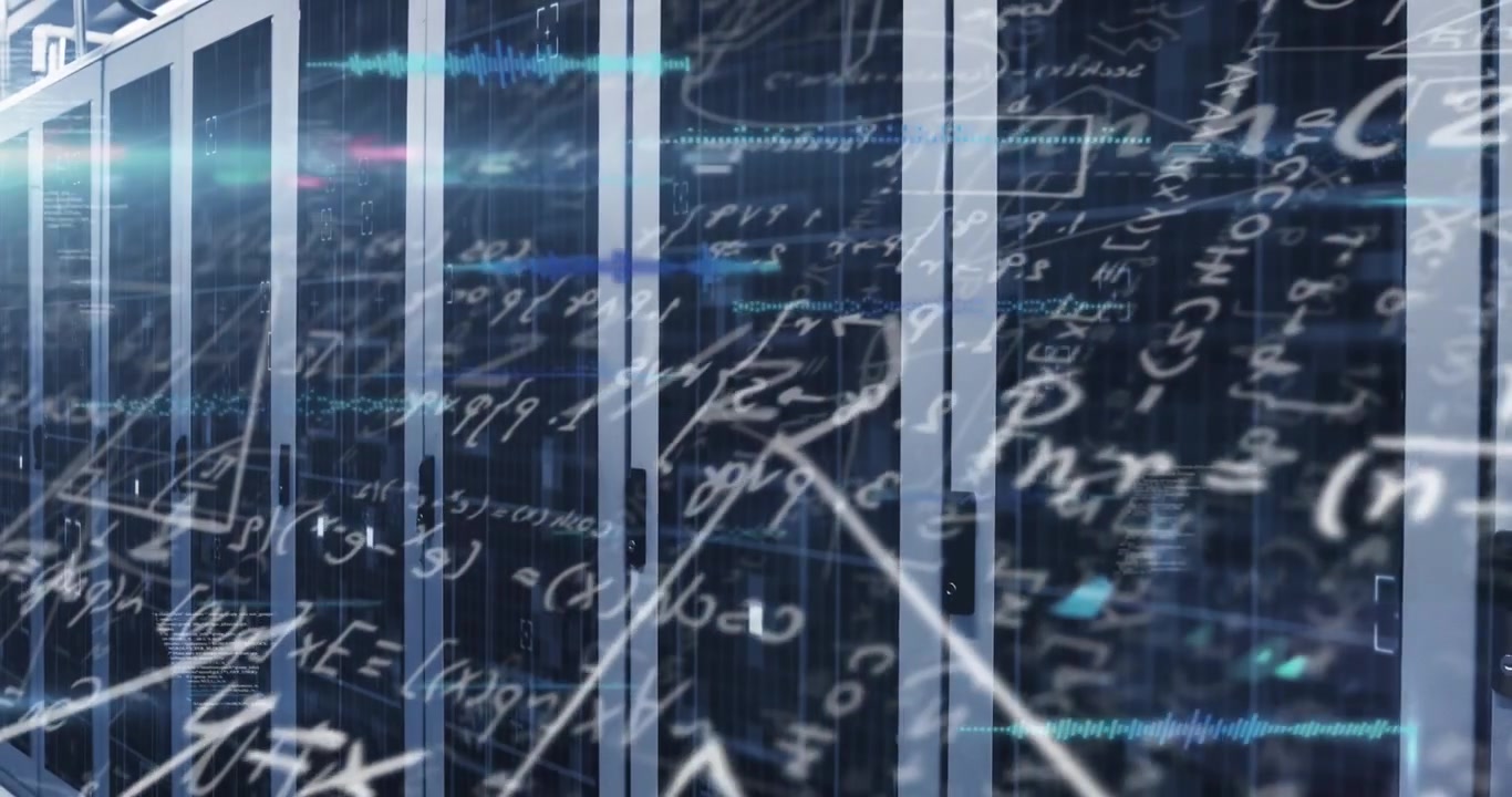 Animation of data processing over computer servers