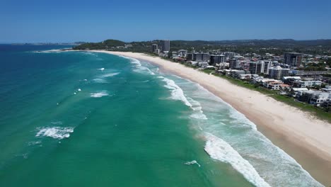 palm beach - southern gold coast, queensland, qld - australia - drone shot