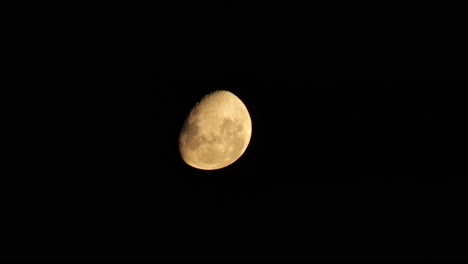 red orange yellow moon during hot evening, close up, maffra, gippsland, victoria, australia