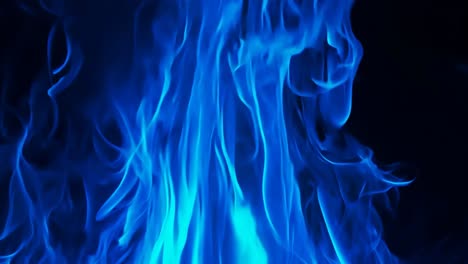 abstract blue flames on black background