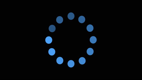 loading animation with rotating circles