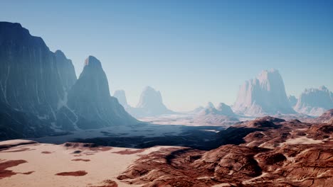 Formaciones-Rocosas-En-El-Desierto-De-Nevada