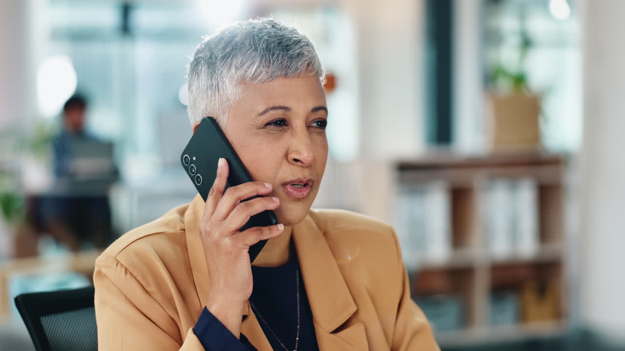 Businesswoman talking on phone