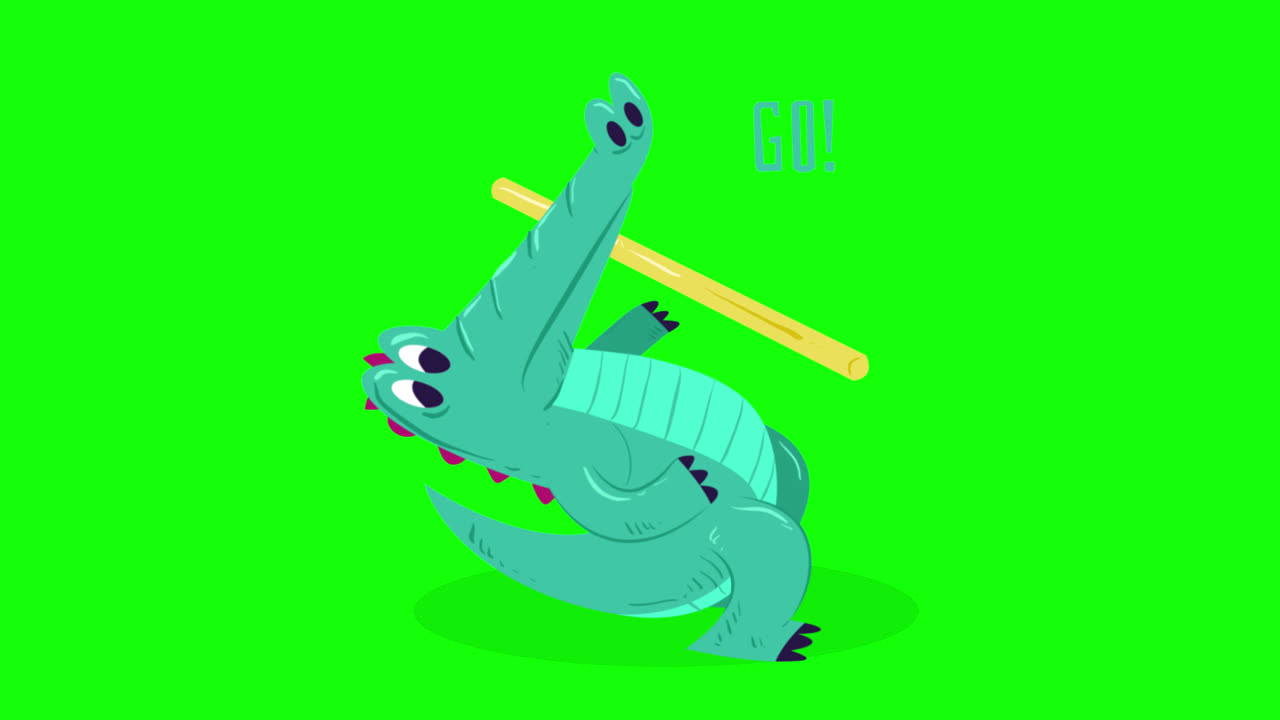 악어 가 점프 를 하고 있다