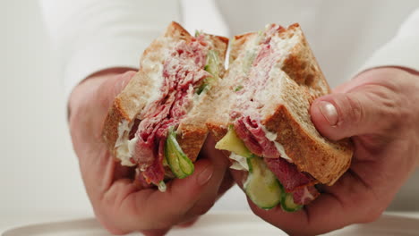 a delicious reuben sandwich