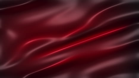 red background full frame, front view, slow-motion flapping in the wind, elegant silky texture waving, movie-like look and feel, sleek and glossy