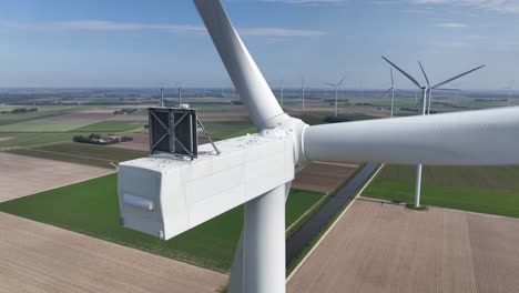 large wind turbine, generation of clean green sustainable energy by the wind nature