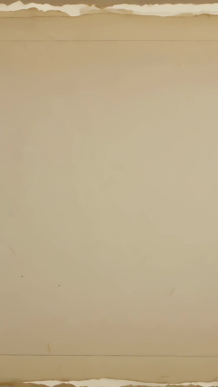 Vertical video: Centering camera plain beige wall holding steady in room, with torn edges and seams