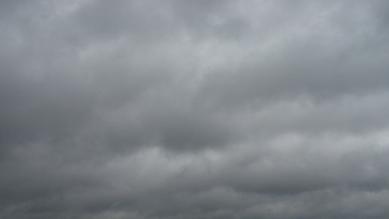 Dark Overcast Clouds Moving Slowly Across the Sky
