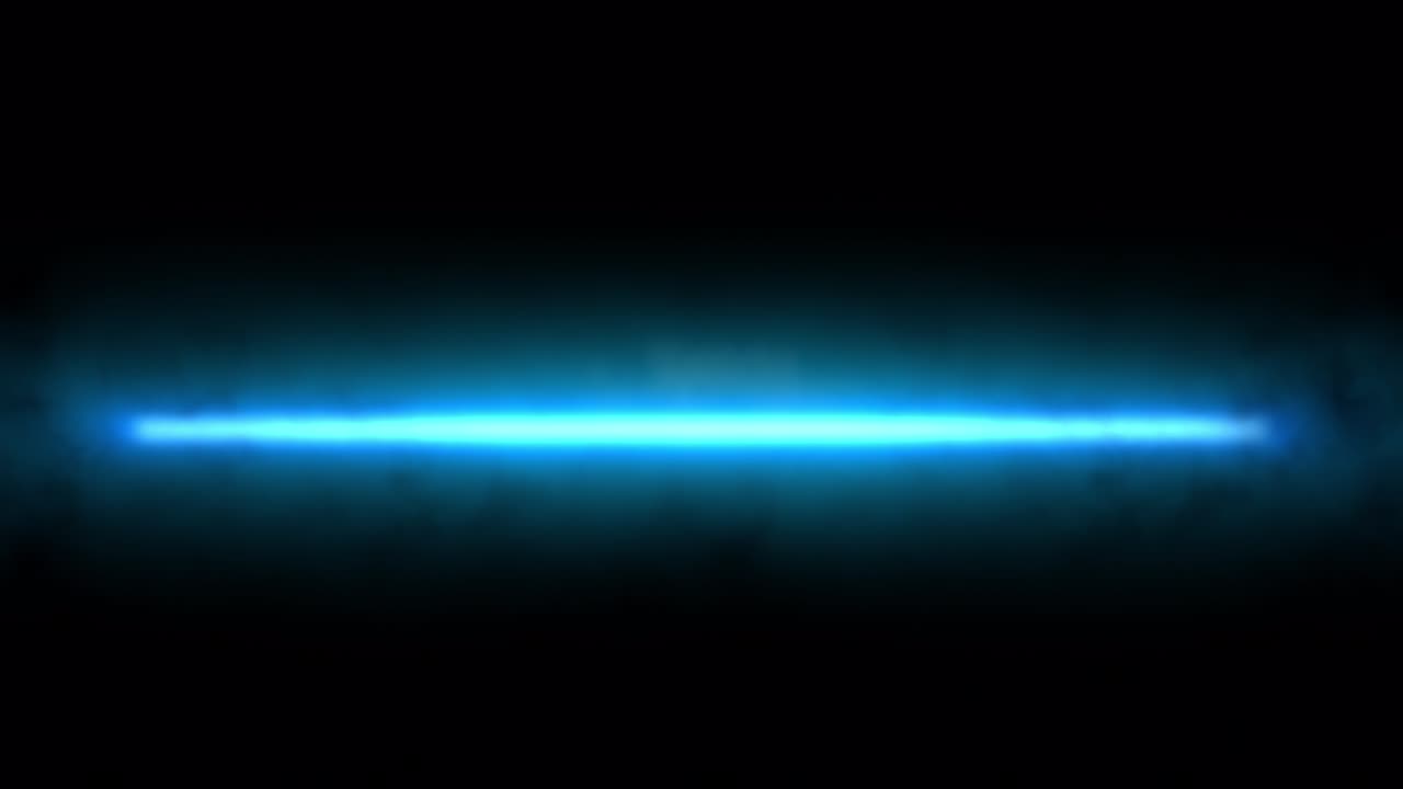 linee di neon blu futuristiche in fumo su uno sfondo nero, video in loop.