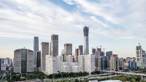 time lapse-beijing skyline