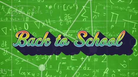 Animation-of-back-to-school-text-on-green-background