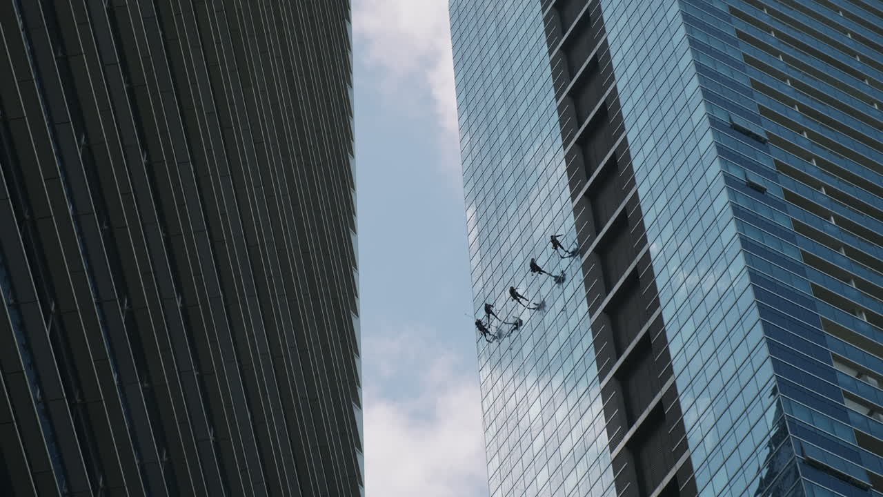 Window Cleaners on Skyscrapers