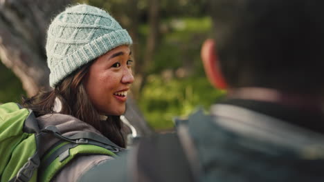 peace, hiking and conversation with couple