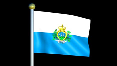 bandera animada de gran bucle de san marino