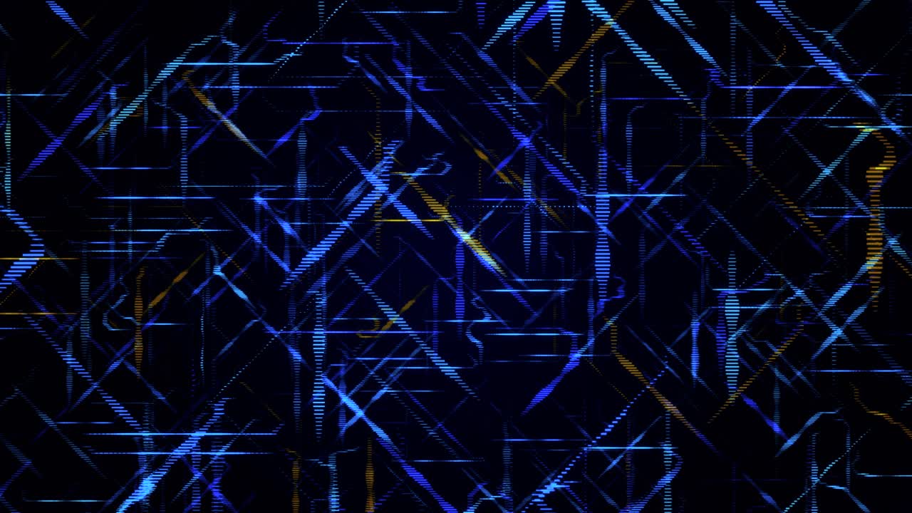 arte digital abstracto con patrones geométricos y rastros de luz