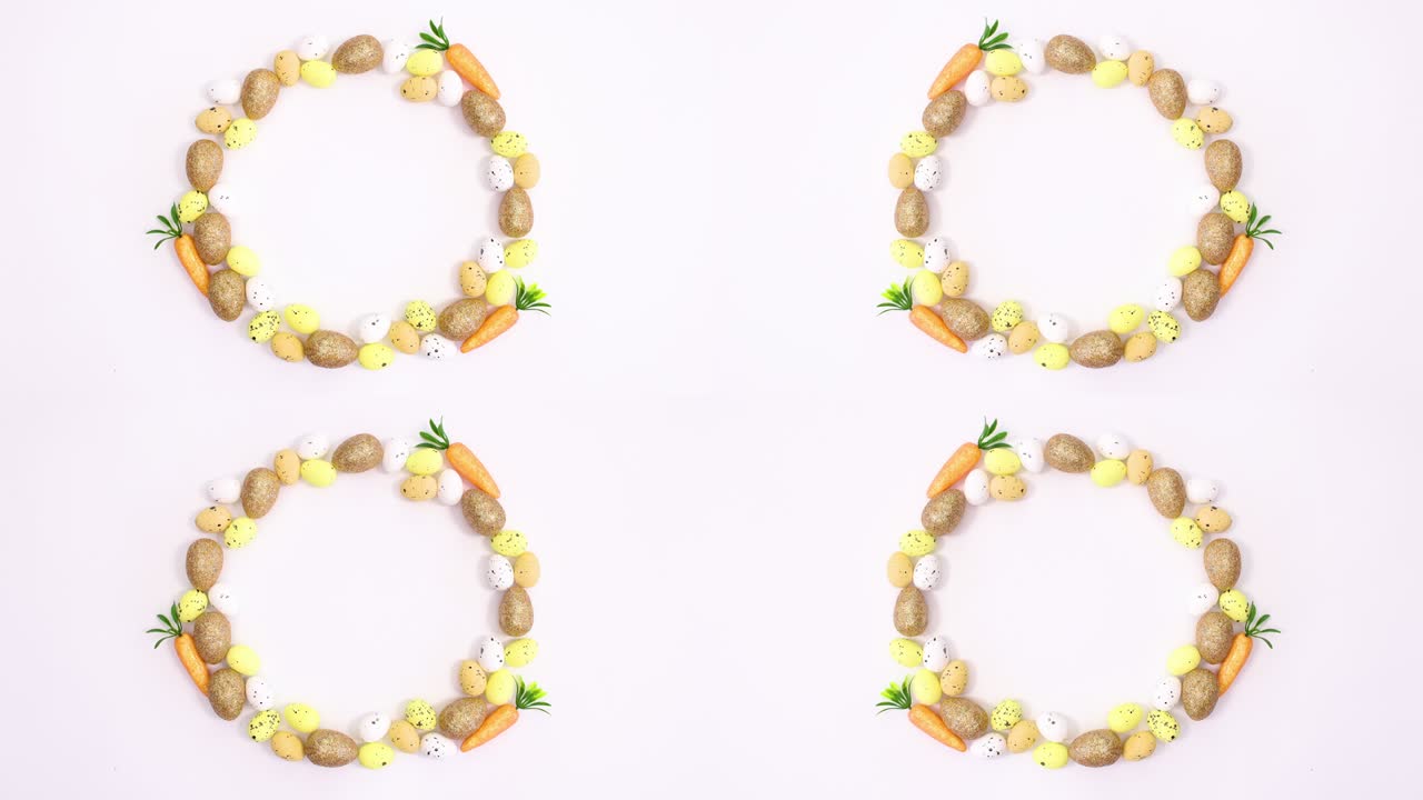 파스터 장식으로 된 4 개의 종이 카드 지폐.