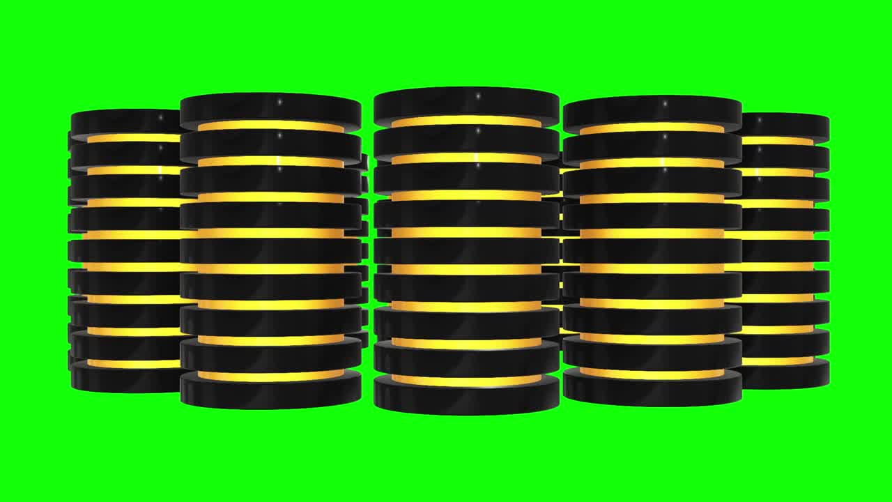 disco duro futurista del servidor y bloque de base de datos o célula de batería. alojamiento web o concepto de computación en la nube