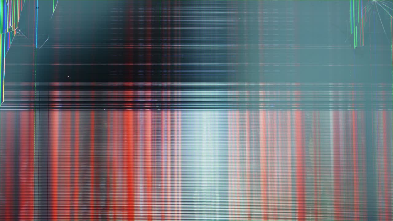A Colorful Screen Defect from a Movie Scene