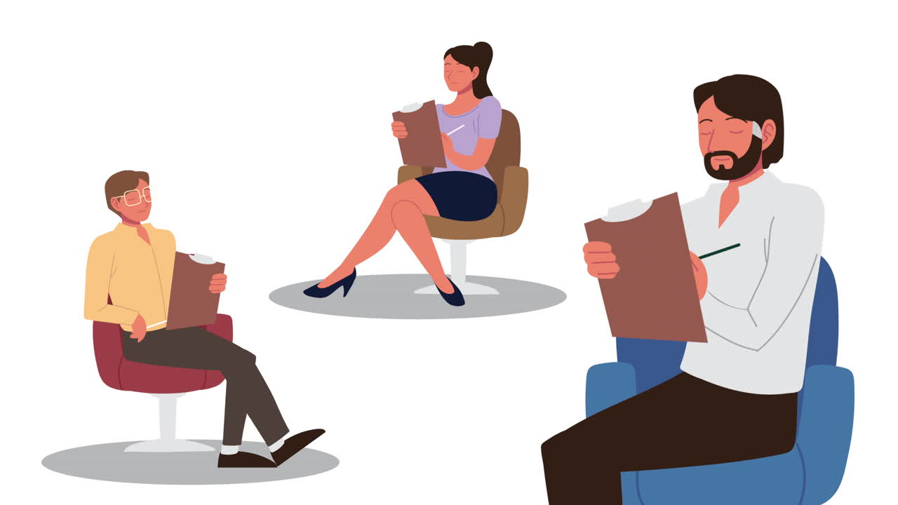 심리학자 그룹의 약속 캐릭터