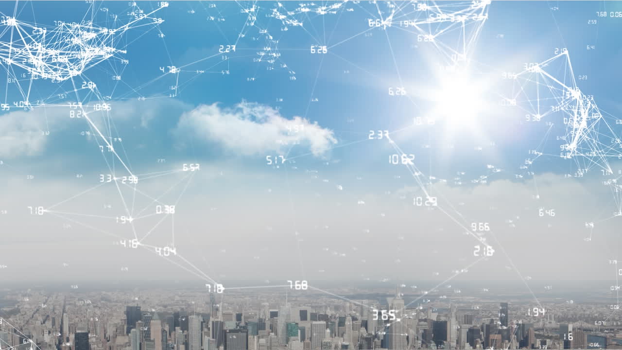 Network of connections and statistics moving