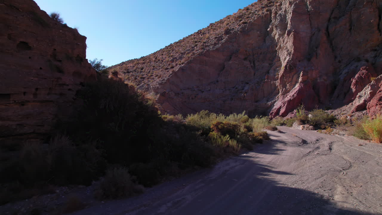 Dry river and canyon on the Tabernas desert, Almeria,Spain