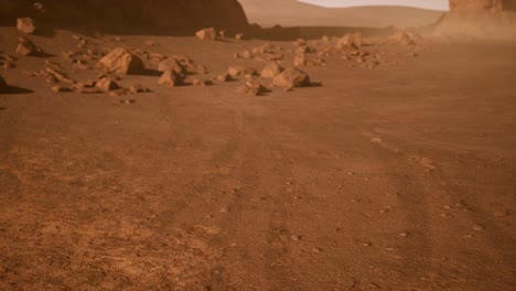 Fantastic-martian-landscape-in-rusty-orange-shades