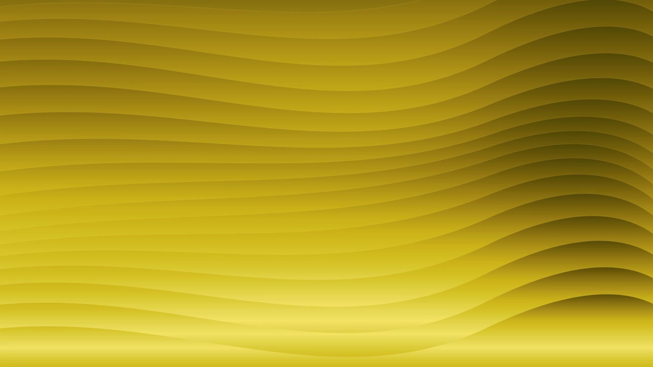 Animazione di sfondo astratto con linee ondulate dorate