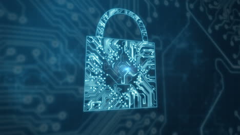 video concettuale della sicurezza della connessione del circuito