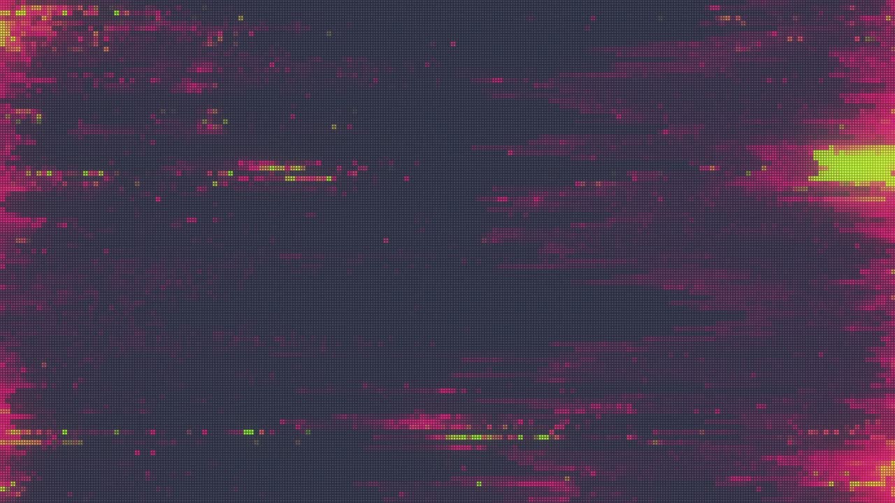 Unique Design Abstract Digital Animation Pixel Noise Glitch Error Video Damage