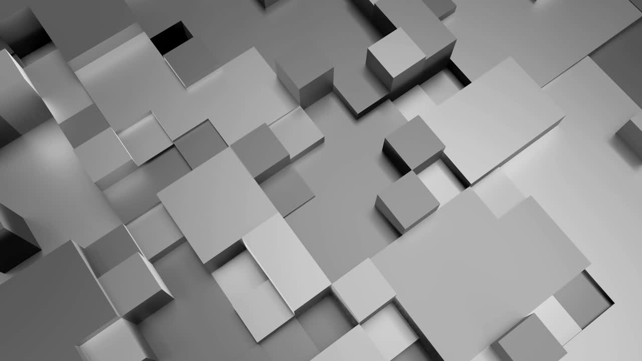 4K Glossy Abstract Tech Background.