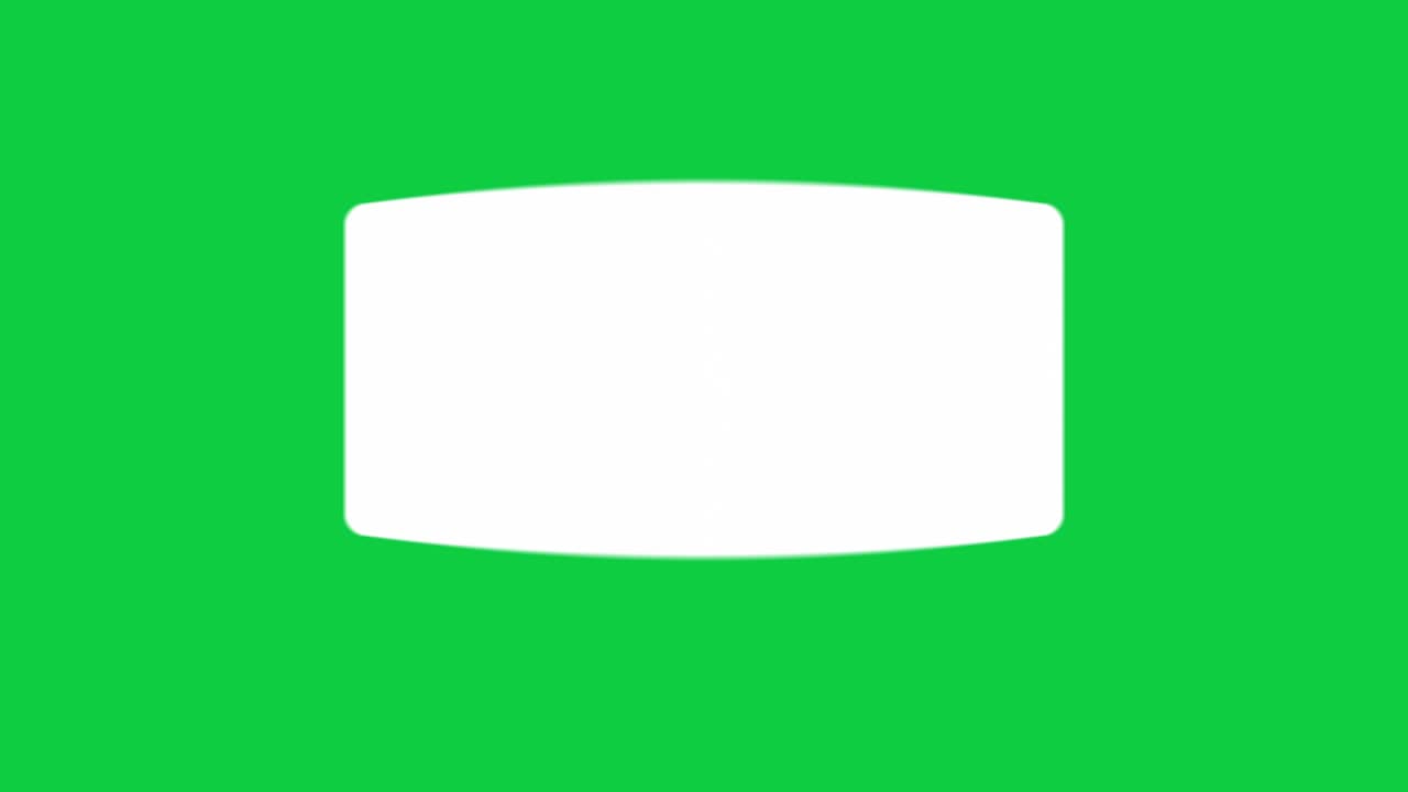 Chat message bubble animation green screen