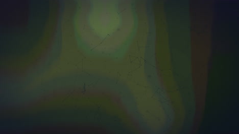 animación de una red de plexo verde que se mueve sobre un fondo verde