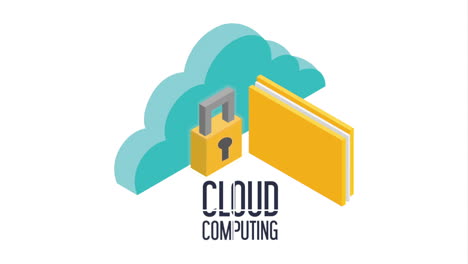 secure cloud computing illustration