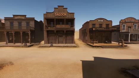 Wild West Town Scene