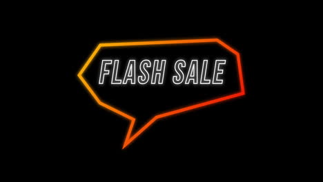 flash sale advertentie in retro jaren tachtig concept 4k