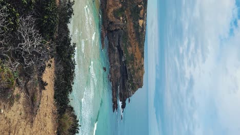 camilo beach at algarve, portugal with turquoise sea in background